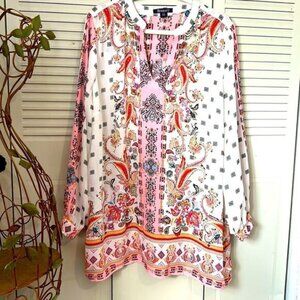 ROAMAN'S| 3/4''sleeve multicolored Women's blouse size 22 w